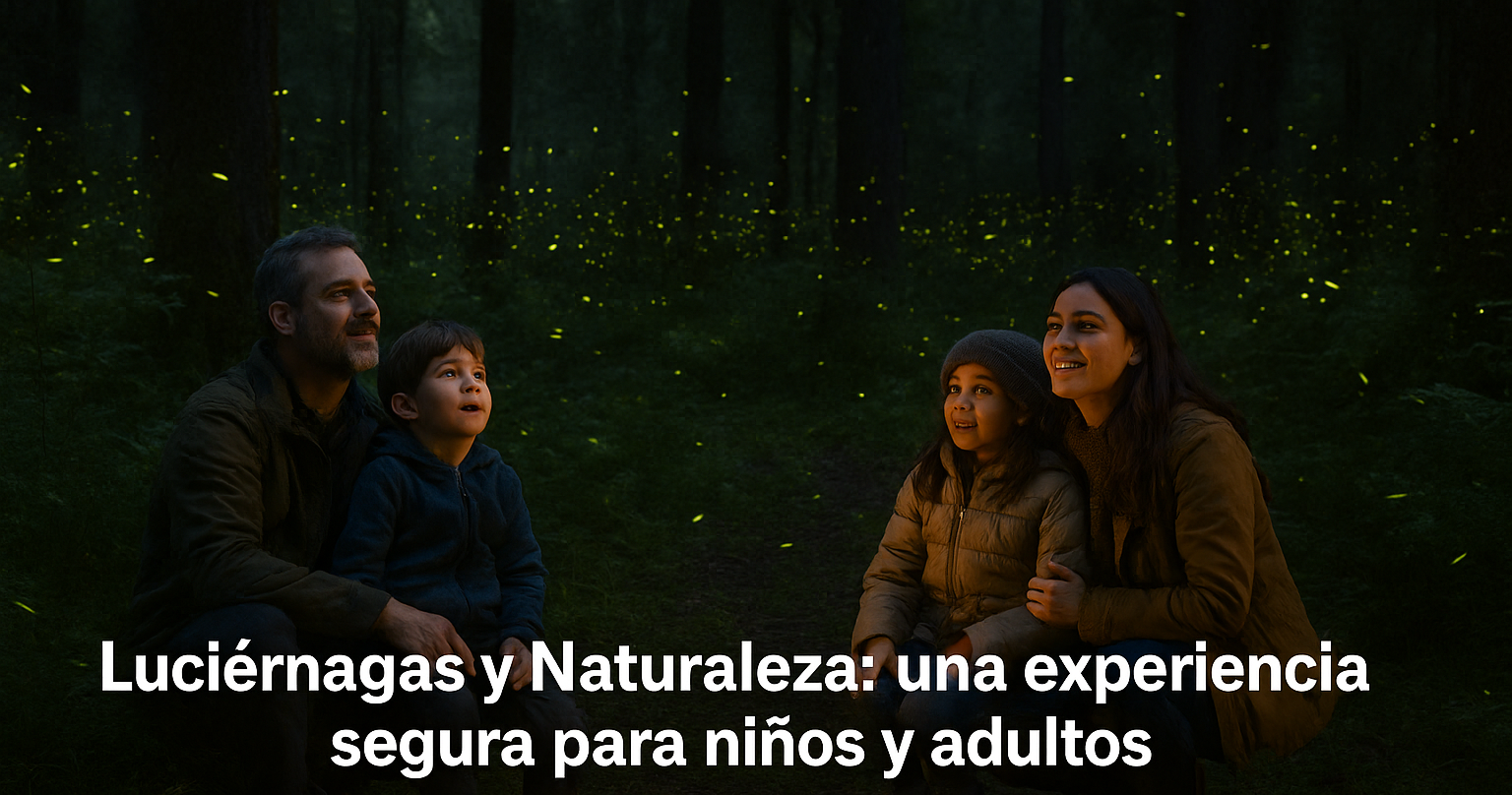 Luciérnagas y Naturaleza: una experiencia segura para niños y adultos